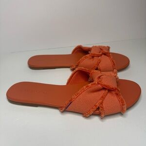 Rothy's The Knot Cantaloupe Fringe Sandal - 9